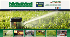 Desktop Screenshot of paramountlandscaping.com