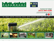 Tablet Screenshot of paramountlandscaping.com